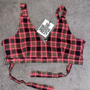 Ragged Priest plaid bralette